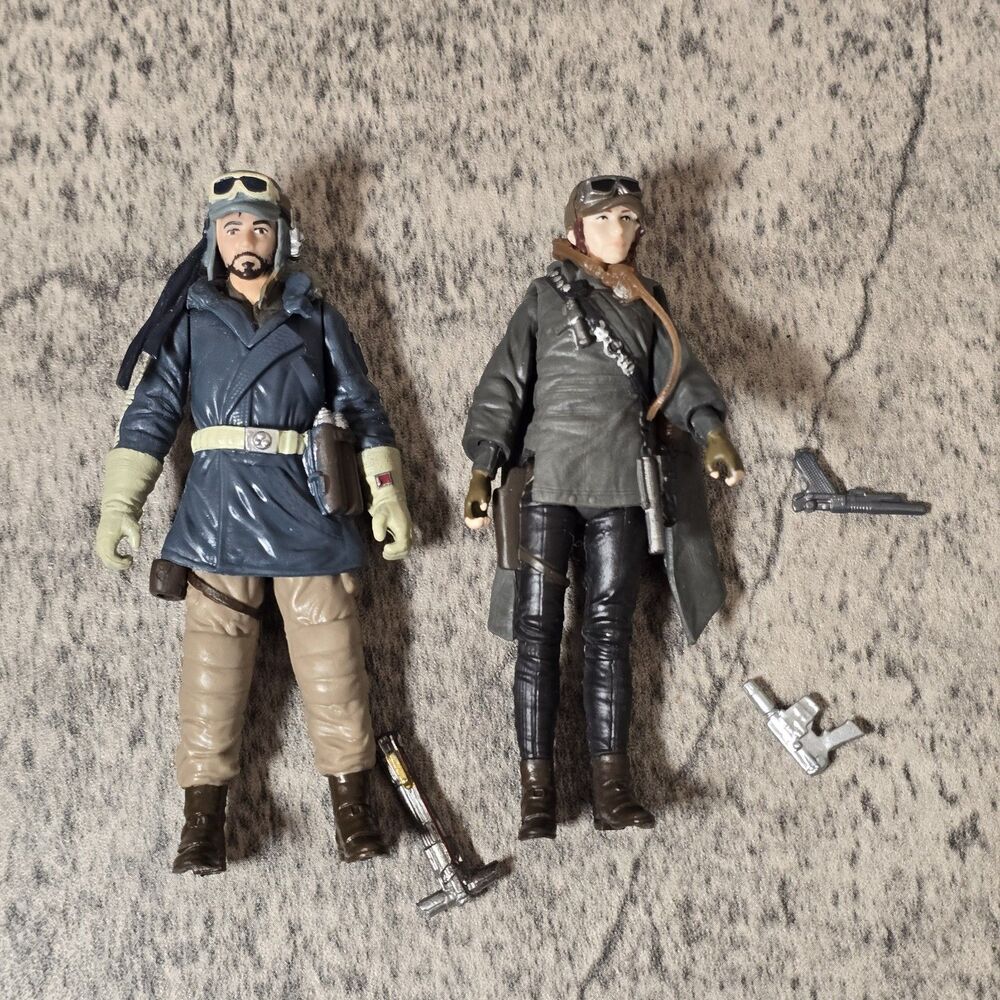 Hasbro Star Wars Rogue One Captain Caspian Andor (Eadu) & Jyn Erso Loose Figures